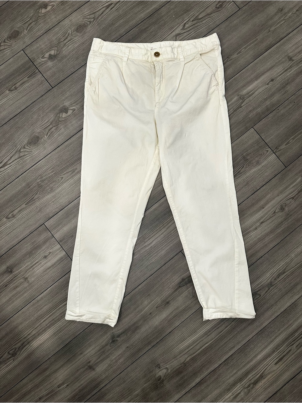 Anthropologie Ivory Casual Pants
